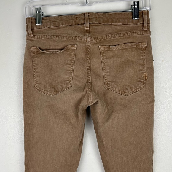 Rich & Skinny Brown Skinny Leg Jeans Jeggings Mid Rise Ankle Length Size 28 - Picture 6 of 11